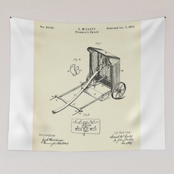Item preview, Fireman´s Shield- 1879 designed and sold by paulrommer.