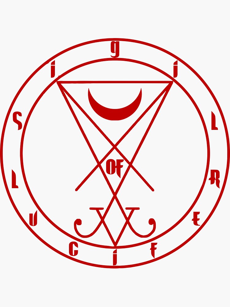 "Sigil Of Lucifer, Lucifer: The Enlightener Merch Satanic Witchcraft
