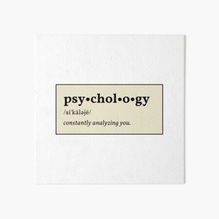 Psychology Definition | Art Board Print