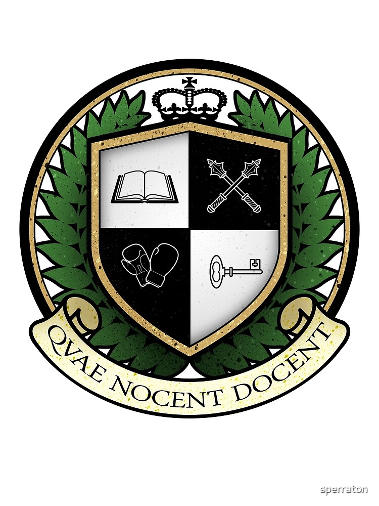 School Of Hard Knocks University Crest Greeting Card By Sperraton Redbubble