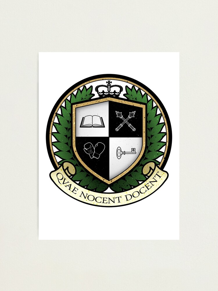 School Of Hard Knocks University Crest Photographic Print By Sperraton Redbubble