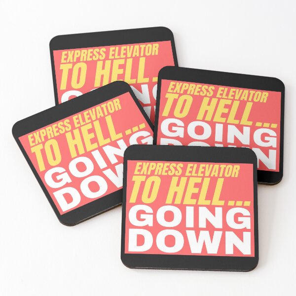 Item preview, Express Elevator To Hell... Going Down | Aliens Quote Sticker designed and sold by EarthReliant.
