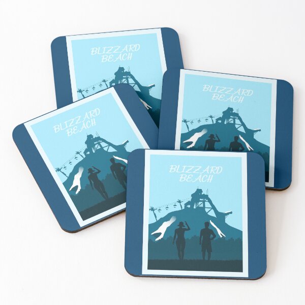 Item preview, Blizzard Beach - Minimalist Travel Style - Theme Park Art designed and sold by MainStreetStudo.