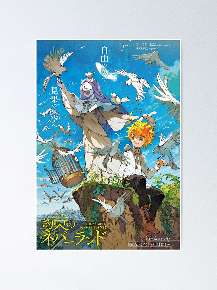 Póster «Anime de la película de portada de The Promised Neverland» de  charlesschott | Redbubble