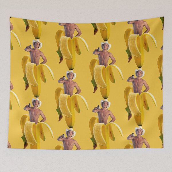 Item preview, Brad Pitt Wearing Cowboy Hat in a Banana designed and sold by nivaaad.