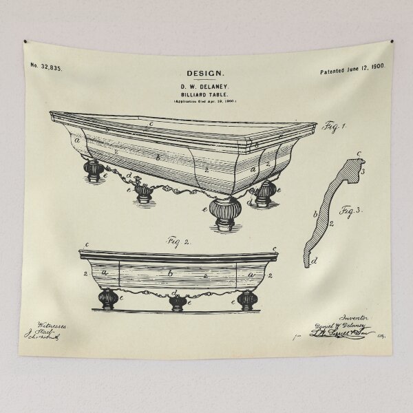 Item preview, Billiard Table-1900 designed and sold by paulrommer.