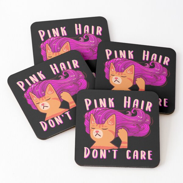 Item preview, Pelo rosado No me importa Gato gracioso de pelo rosado designed and sold by SusanaDesigns.
