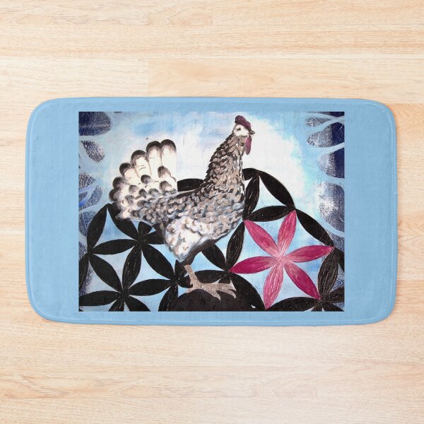 Item preview, Sacred rooster with flower of life designed and sold by univkat.