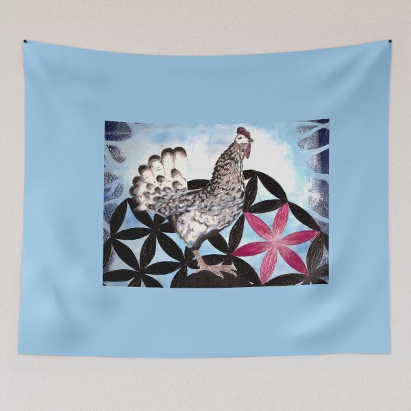 Item preview, Sacred rooster with flower of life designed and sold by univkat.