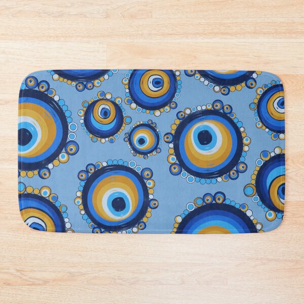 Item preview, Mati Evil Eye Light Blues and Oranges designed and sold by Yiorgos Designs.