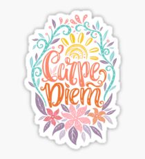 Carpe Diem - Seize the day Latin phrase Sticker