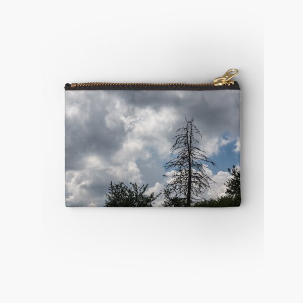 Item preview, Dual Treetop - Unique Pine Tree Against Turbulent Clouds designed and sold by Georgia Mizuleva.
