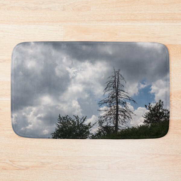 Item preview, Dual Treetop - Unique Pine Tree Against Turbulent Clouds designed and sold by Georgia Mizuleva.