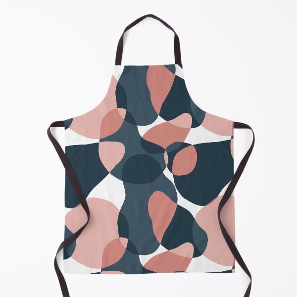 Item preview, Dark teal and peach pattern  designed and sold by LemonbatStudio.
