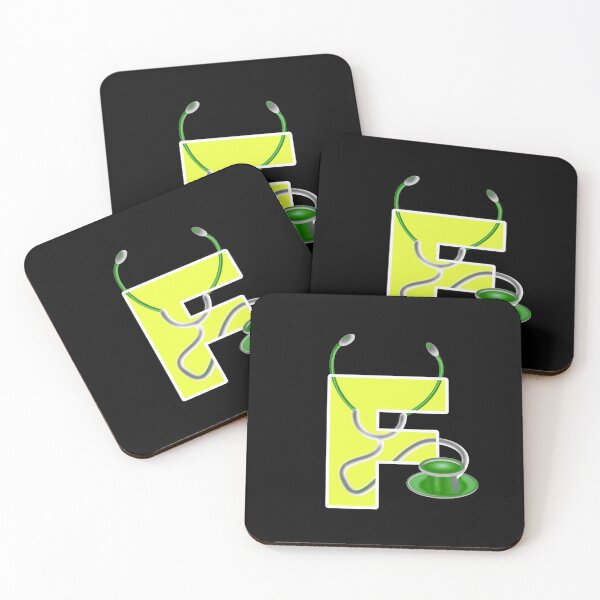 Item preview, md, doctor, letter f,  alphabet designed and sold by doctors-apparel.