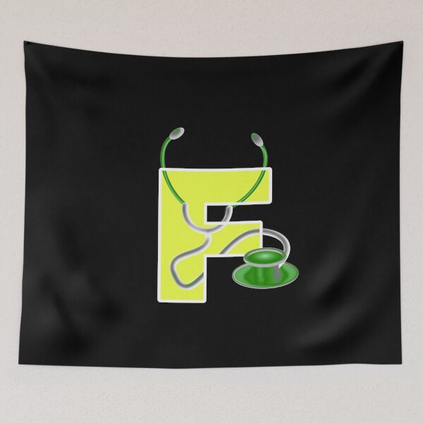Item preview, md, doctor, letter f,  alphabet designed and sold by doctors-apparel.