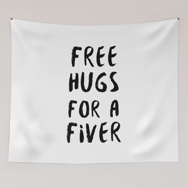 Item preview, Free Hugs for a Fiver designed and sold by MaseFaceMerch.