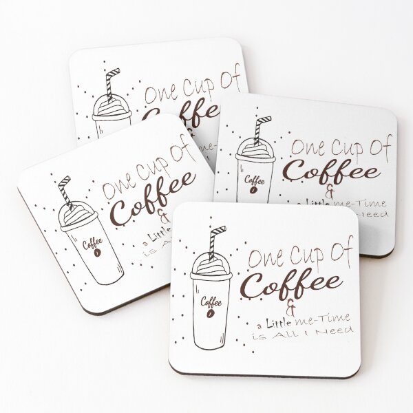 Item preview, One Cup Of COFFEE And A Little Me-Time Is All I Need designed and sold by ikrame-shop.