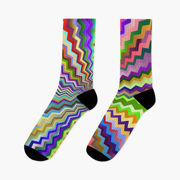 Item preview, Retro Colorful Abstract Zig Zag designed and sold by FreedomUniverse.