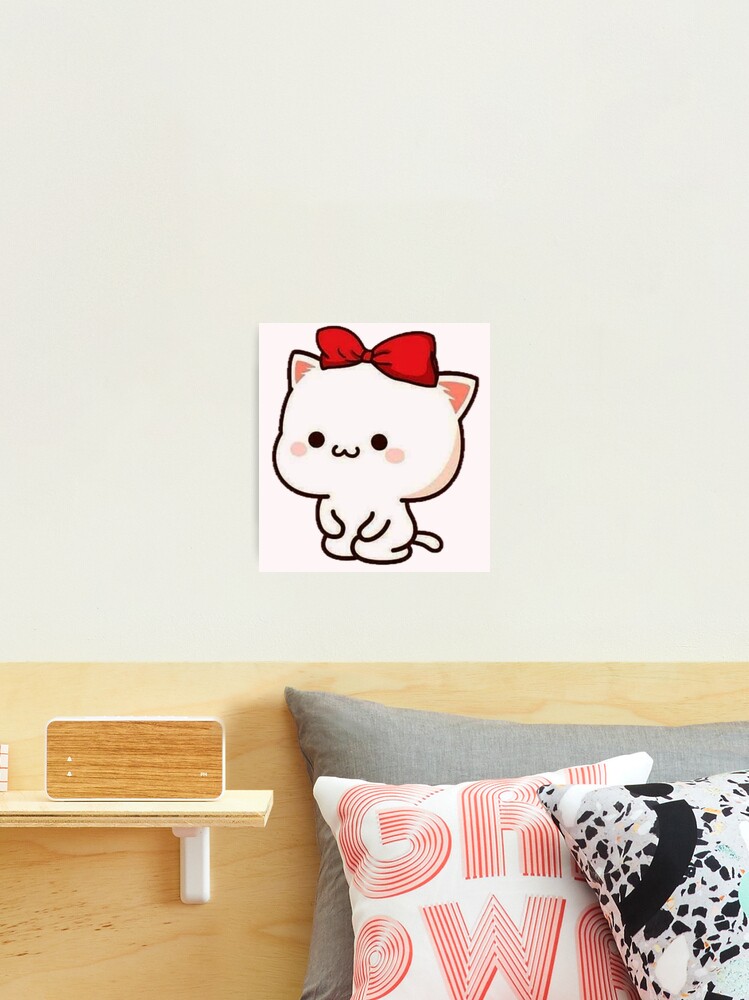 Kawaii Cute Little Hearts Stickers - Chibi Cat Sticker for Sale by  sirineab