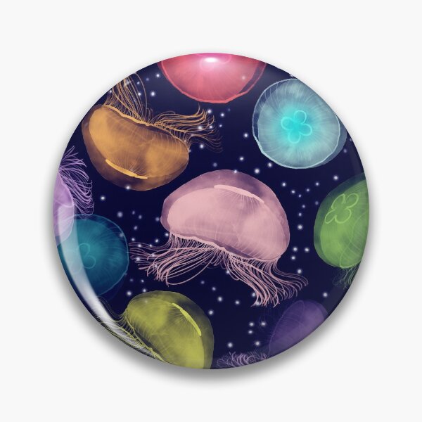 Item preview, Neon Rainbow Moon Jellyfish  designed and sold by Perrin Le Feuvre.