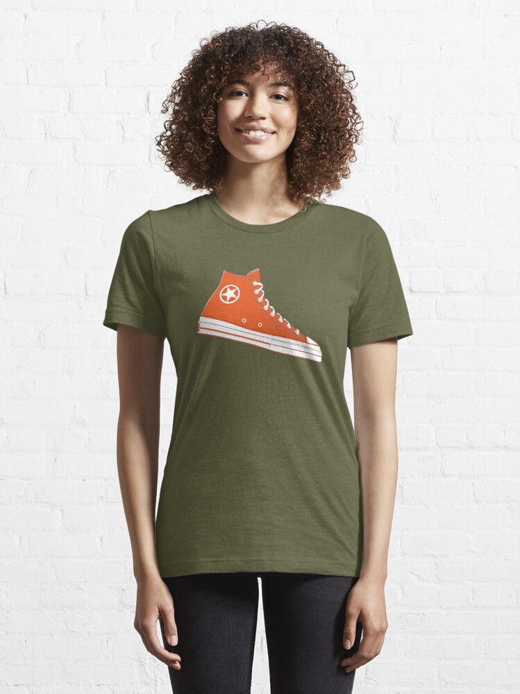 Converse t shirt store womens orange