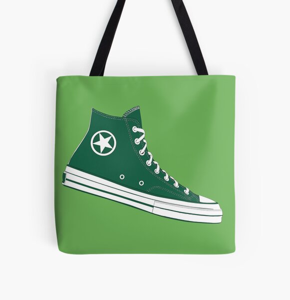Green Converse Illustration" Tote Bag for Sale by | Redbubble