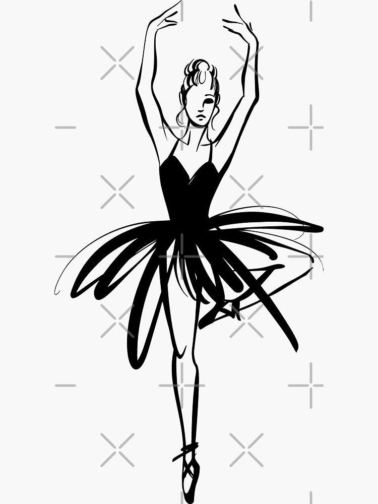 How to draw Ballet dancer / LetsDrawIt