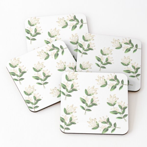 Item preview, White Tropical Flower Pattern designed and sold by GraphicsClub.