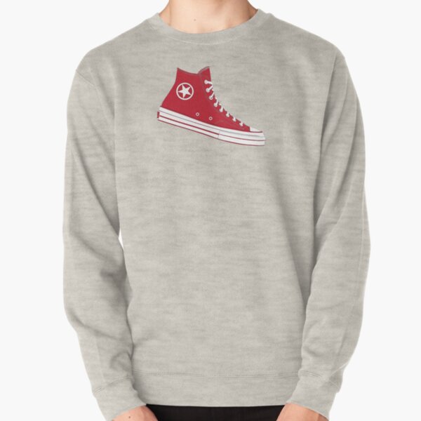 red converse sweatshirt