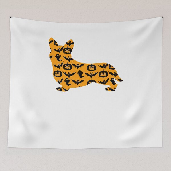 Item preview, pembroke welsh corgi dog halloween pattern gift designed and sold by alaechamlal.