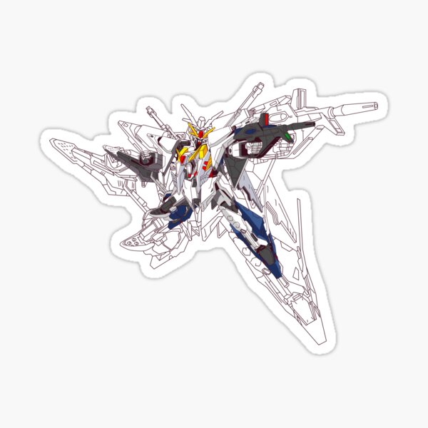 "Mobile Suit Xi Gundam" Sticker for Sale by nudimsign Redbubble