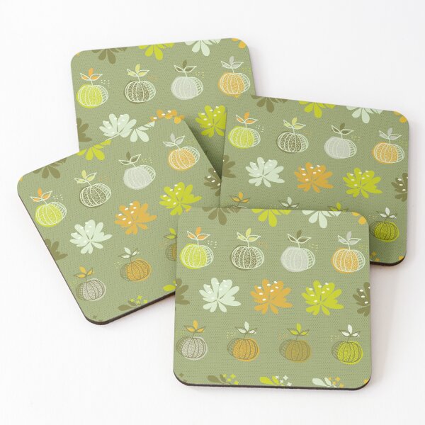 Item preview, Rustic Pumpkins at Fall Season. Autumn Leaves Detail Pattern. designed and sold by LotusBlanc.