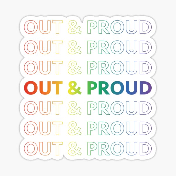 Item preview, Out and Proud (Gradient) designed and sold by thegoodmorgan.