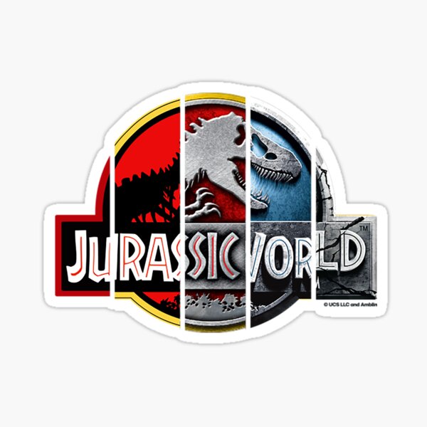 Jurassic World Logo Stickers Redbubble