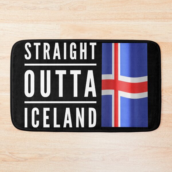 Item preview, Straight Outta Iceland, Iceland Flag designed and sold by Ruby Jackson.
