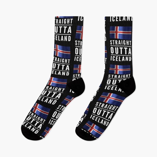 Item preview, Straight Outta Iceland, Iceland Flag designed and sold by Ruby Jackson.