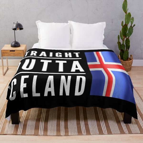 Item preview, Straight Outta Iceland, Iceland Flag designed and sold by Ruby Jackson.
