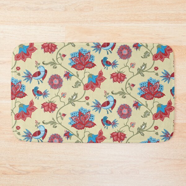 Item preview, Exotic chintz with bird - beige / multicolor designed and sold by kobyakov.