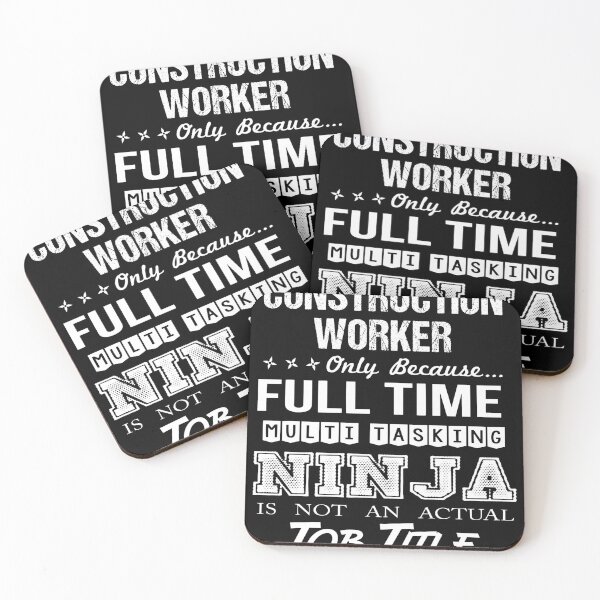Item preview, Construction Worker T Shirt - Multitasking Ninja Job Gift Item Tee designed and sold by erstrudy75.