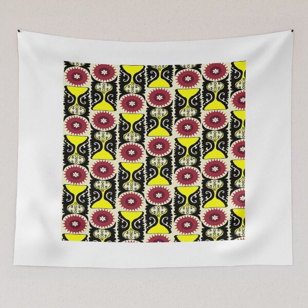 Item preview, Suzani Uzbekistan zoroastrian pattern designed and sold by dionysusgk555.