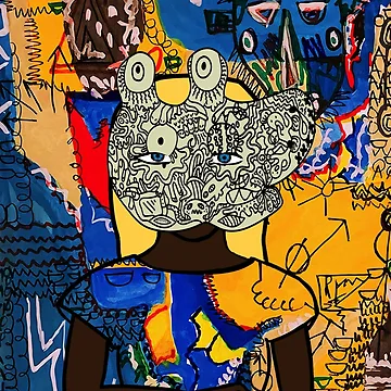 Imagen de la obra The Hashmasks 662 de CryptoLuke