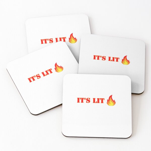 Item preview, It's Lit fire emoji designed and sold by Yonik ★★★★★.