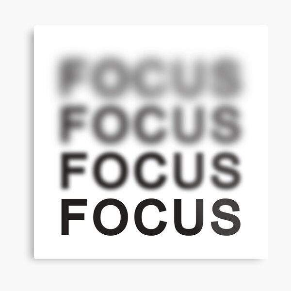 Focus Metal Print