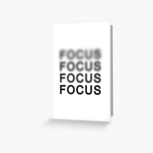 Focus Greeting Card