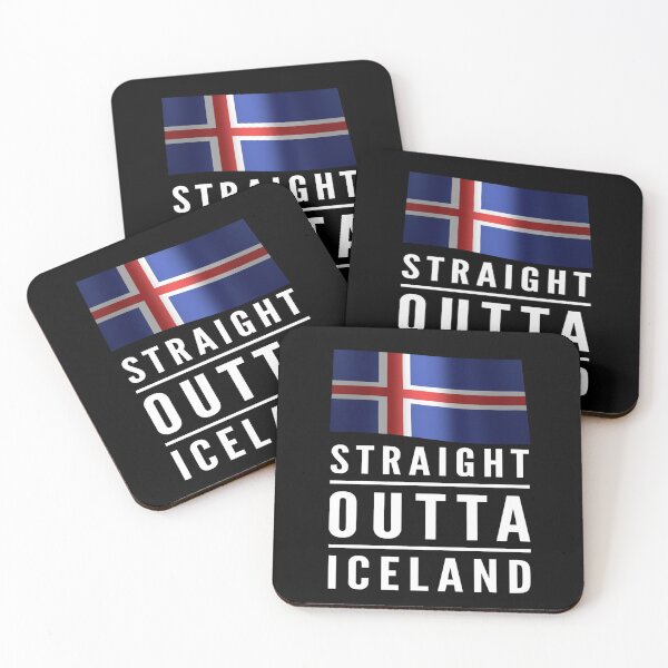 Item preview, Straight Outta Iceland, Iceland Flag designed and sold by Ruby Jackson.