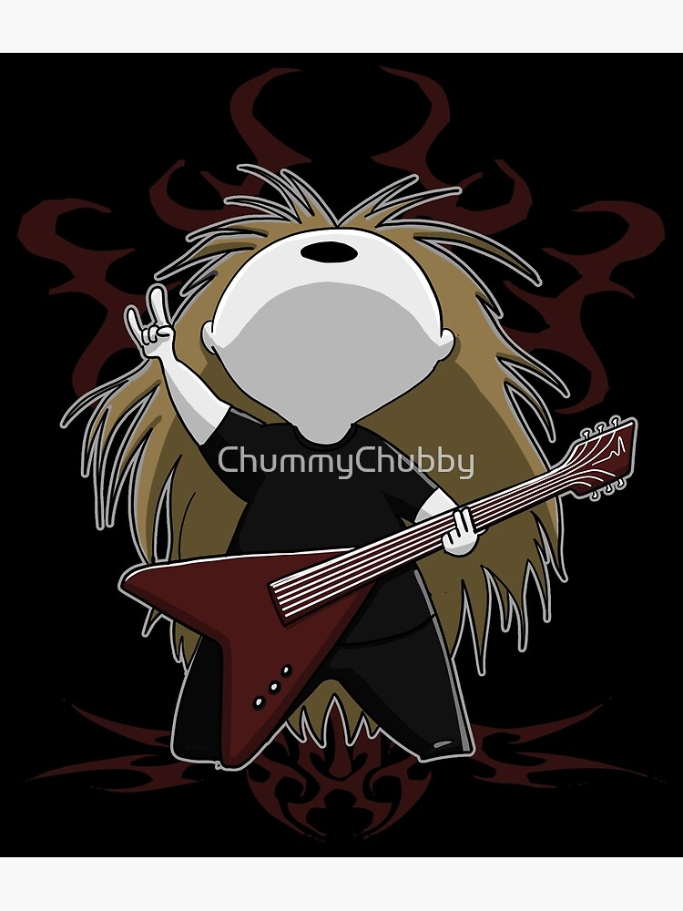 Póster for Sale con la obra «Heavy Metal Rock Tocando La Guitarra