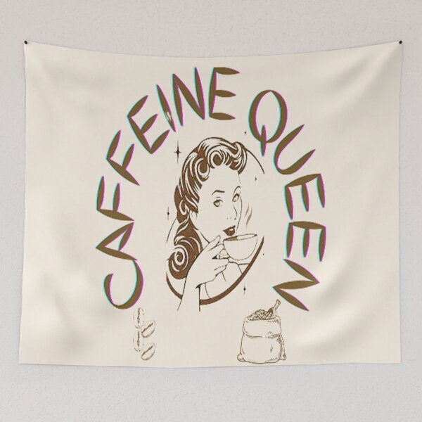 Item preview, Caffeine Queen Loving My Coffee, Coffee makes everything possible, Caffeine Queen designed and sold by Adri Barnard.