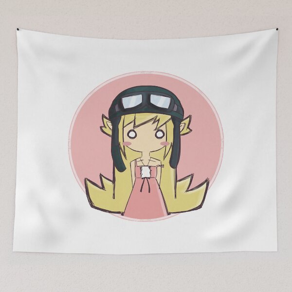 Item preview, Oshino Shinobu (Serie Monogatari) y gorro de piloto designed and sold by JaniceDennis.