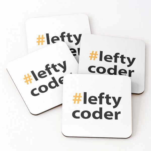 Item preview, Left handed day with Lefty coder Black Text Base designed and sold by Babadollcraft.
